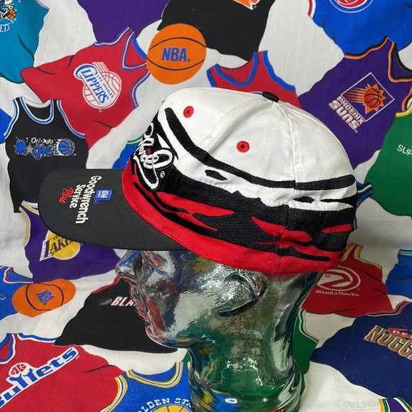 Vintage NASCAR Dale Earnhardt Sr Tiger Stripe splash Style SnapBack Hat - Picture 2 of 5